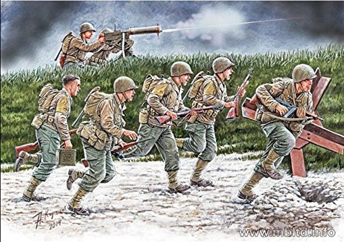 NEW!!! US SOLDIERS, OPERATION OVERLORD PERIOD "Move Move!" 1/35 MASTER BOX 35130 FREE SHIPPING