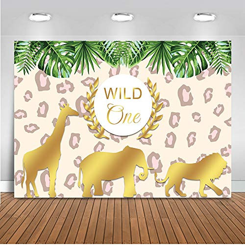 Mocsicka Jungle Wild One Backdrop Safari 1st Birthday Party Background 7x5ft Vinyl Gold Wild Forest Animals First Birthday Party Banner Backdrops Mocsicka Jungle Wild One Backdrop Safari 1st Birthday Party Background 7x5ft Vinyl Gold Wild Forest Animals First Birthday Party Banner Backdrops