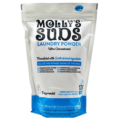 Molly's Suds Original Laundry Detergent Powder 120 load, Natural Laundry Soap for Sensitive Skin