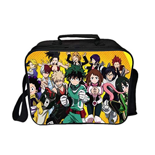 Qushy My Hero Academia Lunch Box Lunch Bag Kid Fashion