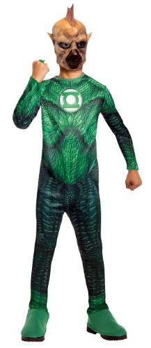 Green Lantern Child's Tomar Re Costume - One Color - Medium
