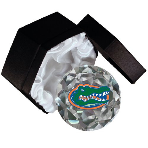 NCAA Florida University Gators Mascot 4-Inch High Brillance Diamond Cut Crystal Paperweight