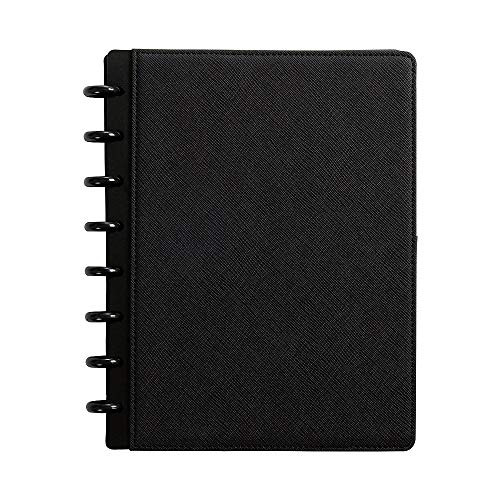 Staples 2724781 Customizable Notebook System 6-3/4-Inch x 8-3/4-Inch Black Saffiano Each