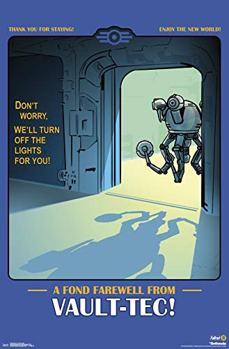 Trends International Fallout: 76-A Fond Farewell from Vault-Tec Wall Poster, 22.375" x 34", Premium Unframed