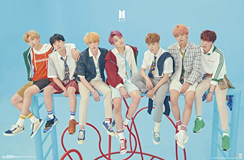 Trends International BTS (Bangtan Boys) - Ladder Wall Poster, 22.375" x 34", Premium Unframed