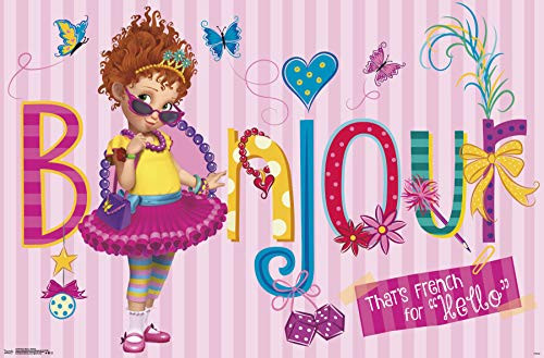 Trends International Disney Fancy Nancy - Bonjour Wall Poster, 22.375" x 34", Premium Unframed