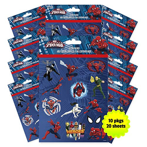 Trends International Stfoldov Spiderman Foldover Sticker 10Count Bundle