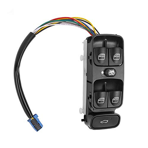 Power Window Switch 2038200110 for 2003 2004 2005 2006 2007 Mercedes Benz C230 C240 C280 C320 C350 C55 AMG Master Control Switch Front Left-Replaces A2038210679