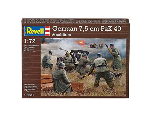Revell Germany Kids 1/72 German Pak 40 with Soldiers Model Kit