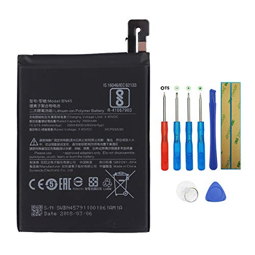 Swark Battery BN45 Compatible with Xiaomi Mi note2 Redmi Note 5 with Tools Swark Battery BN45 Compatible with Xiaomi Mi note2 Redmi Note 5 with Tools