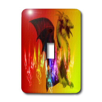 3dRose Lsp_12603_1 Dragon L Single Toggle Switch