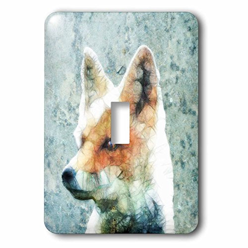 3dRose lsp_201614_1 Abstract Fox Single Toggle Switch