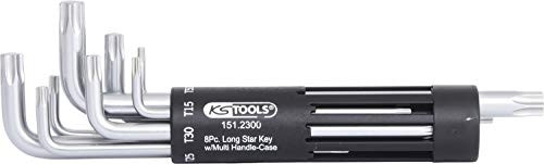 SK Hand Tool KS Tools 3 in 1 TX Key Wrench Set,Long,8 pcs, Clear