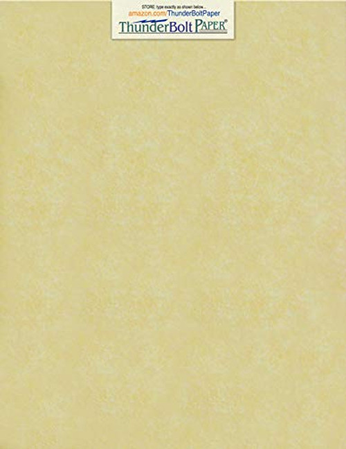 50 Gold Parchment 65lb Cover Weight Paper 8.5 X 11 Inches Cardstock Colored Sheets Letter Size -Printable Old Parchment Semblance