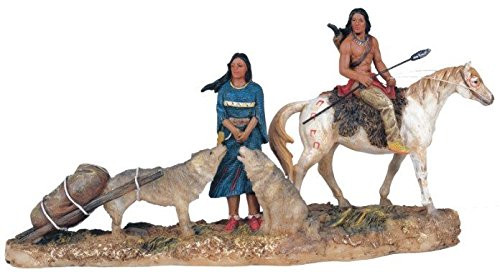 StealStreet SS-G-11393 Native American Couple Collectible Indian Figurine Sculpture Statue