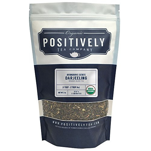 Organic Avongrove Estate Darjeeling Tea, Loose Leaf Black Tea, Bulk 1 Pound Bag, Positively Tea LLC. (1 Lb.)