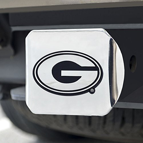 FANMATS NCAA University of Georgia Bulldogs Chrome Hitch Cover