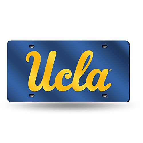 NCAA UCLA Bruins Laser Inlaid Metal License Plate Tag NCAA UCLA Bruins Laser Inlaid Metal License Plate Tag