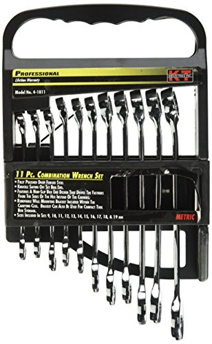 K-T Industries 4-1811 Metric Combination Wrench Set, 11-Piece