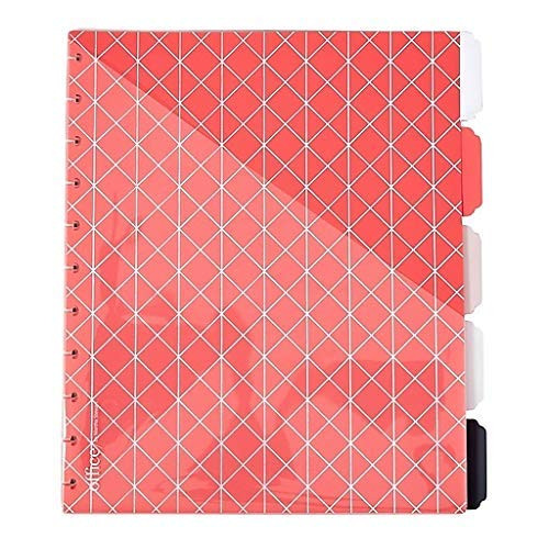 Martha Stewart Discbound Notebook Dividers with Pockets, Side-Tab Format, Persimmon (44913)