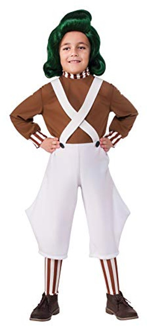 Rubie's Costume Kids Willy Wonka & The Chocolate Factory Oompa Loompa Value Costume, Medium Rubie's Costume Kids Willy Wonka & The Chocolate Factory Oompa Loompa Value Costume, Medium