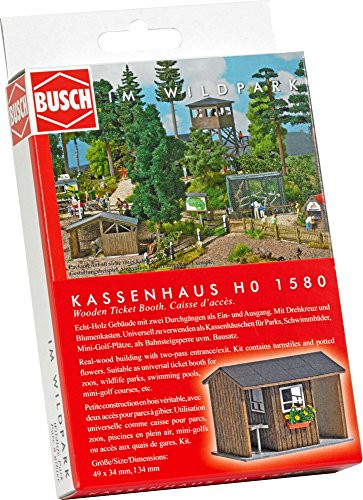 Busch 1580 Ticket House & Admsn Gate HO Structure Scale Model Structure