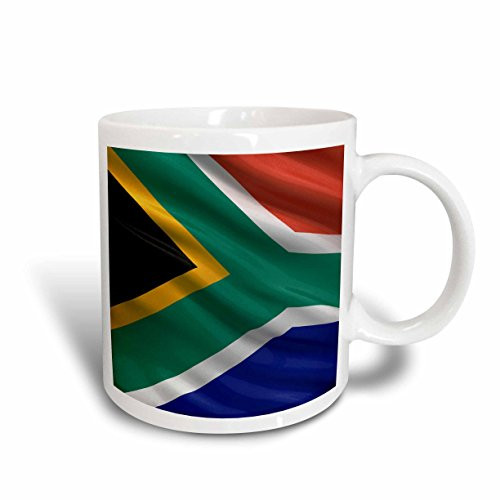 3dRose mug_174035_1 Flag of South Africa Ceramic Mug, 11-Ounce