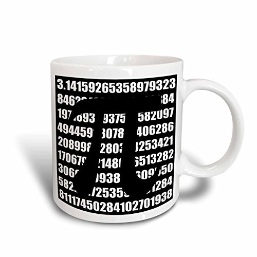 3dRose mug_164994_1 Pi Symbol on Number Math Mathematical Numeric Sign for Mathematicians Ceramic Mug, 11-Ounce