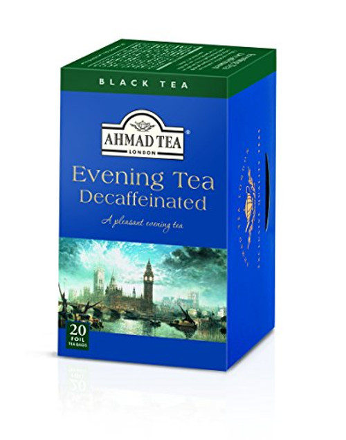 Ahmad Tea Decaffeinated Evening Tea, 20-Count Boxes (Pack of 6)