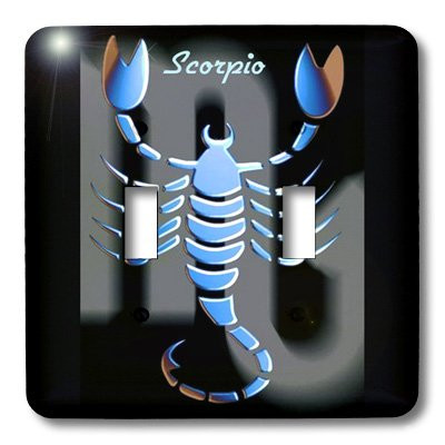 3dRose lsp_925_2 Scorpio Zodiac Sign Double Toggle Switch