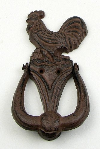 IWGAC 0184S-0044 Cast Iron Rooster Doorknocker