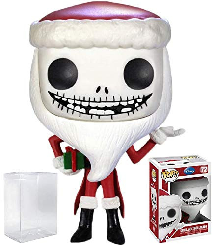 Funko Pop! Disney: The Nightmare Before Christmas - Santa Jack Skellington Vinyl Figure (Bundled with Pop Box Protector Case)