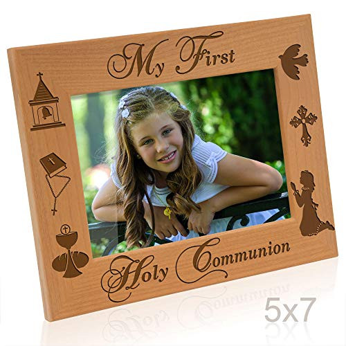 Kate Posh - My First Holy Communion - Girl Design Picture Frame (5x7-Horizontal)