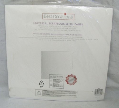 12"x12" Top Loading Scrapbook Pages, Markings By C.R. Gibson