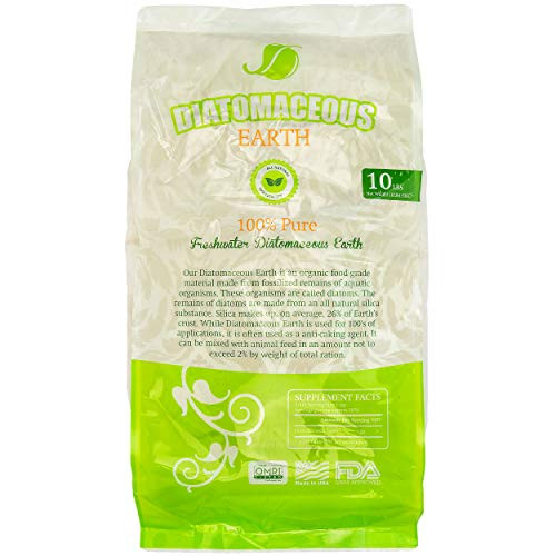 Absorbent Industries AI-10066 Diatomaceous Earth Food Grade, 10 lb, Wh, White