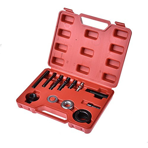 ACUMSTE Pulley Puller Installer,13pc Kit Power Steering Pump Remover Alternator Pulley Tool