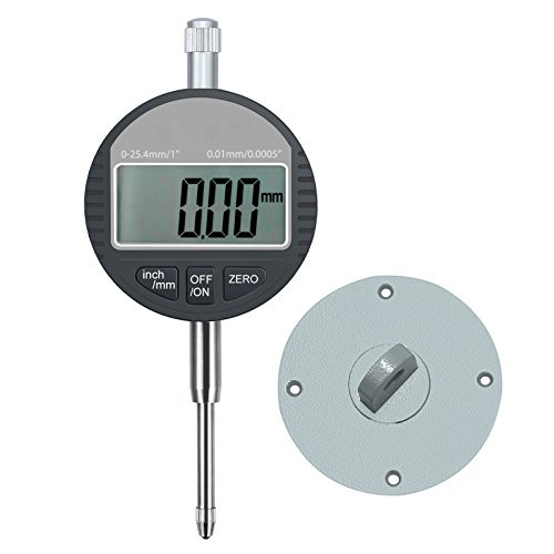 AUTOUTLET Digital Dial Indicator Probe 0.01mm/0.0005'' Range DTI Gauge Dial Test Indicator 25.4mm/1'' High-Precision Measurement Industrial Indicators