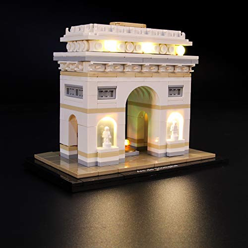BRIKSMAX Led Lighting Kit for Architecture Arc De Triomphe - Compatible with Lego 21036 Building Blocks Model- Not Include The Lego Set