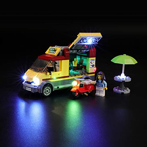BRIKSMAX Led Lighting Kit for Great Vehicles Pizza Van - Compatible with Lego 60150 Building Blocks Model- Not Include The Lego Set