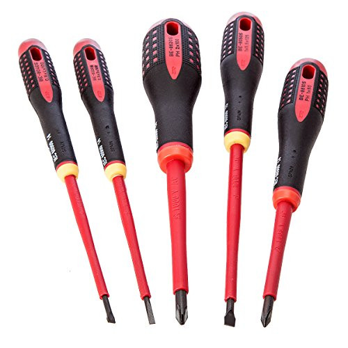 BAHCO BE-9881S 5 Piece Ergo 1000 Volt Screwdriver Set