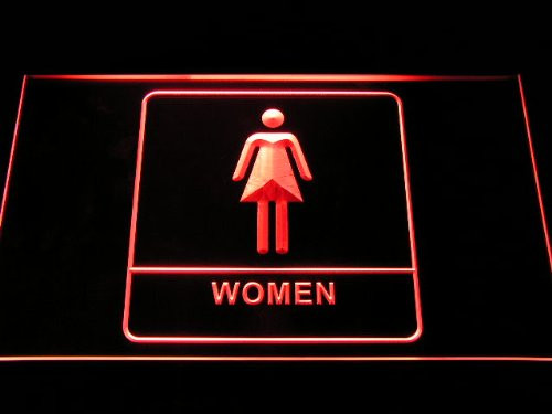 Women Female Girl Toilet Washroom Restroom LED Sign Neon Light Sign Display i1014-r(c)