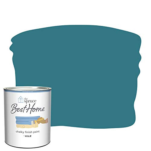 The Spruce Best Home by KILZ 14804 Chalky Finish Paint, 1 Quart, SPR-C10 Deep Pool