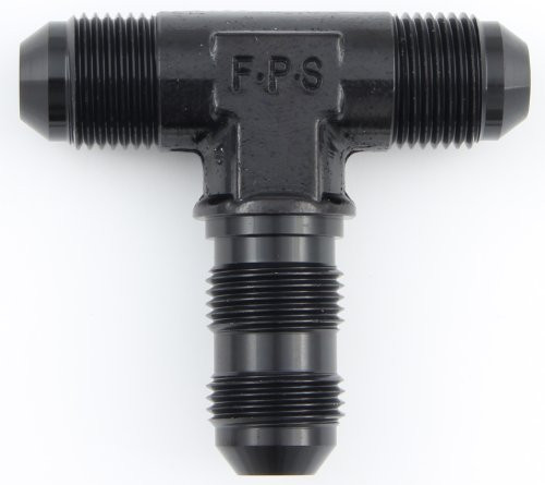 Fragola 483408-BL Black Size (-8) Bulkhead Tee Fitting