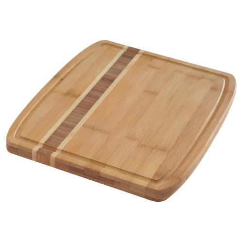 Norpro 12-Inch by 10-Inch Bamboo Cutting Board with Juice Catching Groove Norpro 12-Inch by 10-Inch Bamboo Cutting Board with Juice Catching Groove