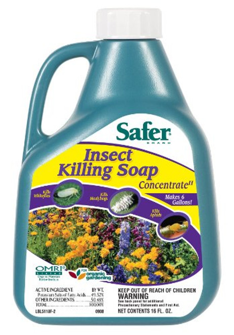 Safer Insect Killing Soap II Conc. 16 oz Safer Insect Killing Soap II Conc. 16 oz