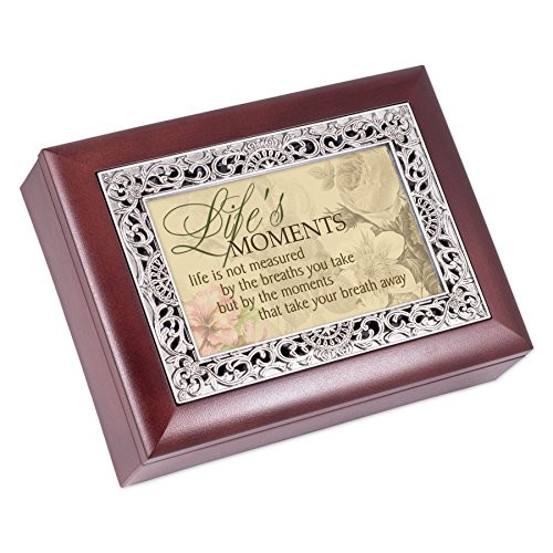 Cottage Garden Life Measured by Moments Rosewood Jewelry Music Box Plays Wonderful World Cottage Garden Life Measured by Moments Rosewood Jewelry Music Box Plays Wonderful World