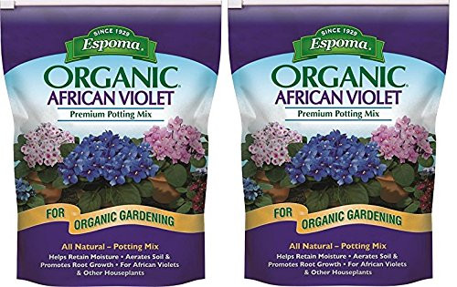 Espoma AV4, Organic African Violet Potting Mix, 4-Quart (2 Packs of 4-Quart)