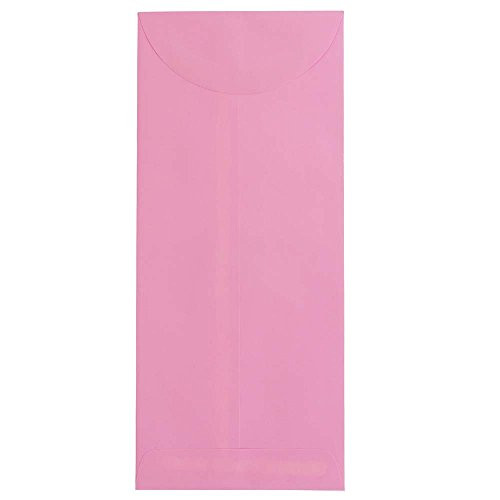 JAM PAPER #14 Policy Business Colored Envelopes - 5 x 11 1/2 - Blush Pink/Ultra Pink - 50/Pack