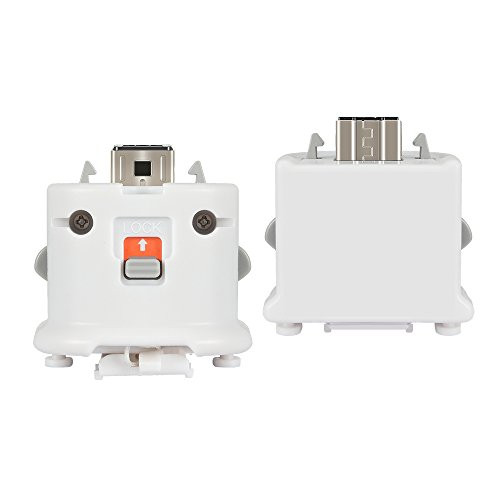 Wii Motion Plus Adapter 2 Pack for Wii Remotes, Lavuky WM03 Wii Motionplus Attachment for Wii Remote Controller -White