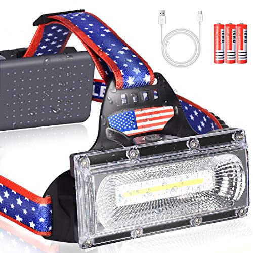 LETOUR Headlamp, Newest Rechargeable LED Headlamp,COB High Lumens Adjustable Head Lamp Flashlight Headlight USB Rechargeable, IPX45 HeadLamps for Camping, Outdoors, Red Light Include LETOUR Headlamp, Newest Rechargeable LED Headlamp,COB High Lumens Adjustable Head Lamp Flashlight Headlight USB Rechargeable, IPX45 HeadLamps for Camping, Outdoors, Red Light Include